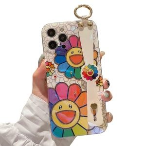 Happy Flower Glitter Face iPhone 11 Pro Case